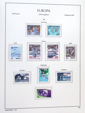 1956-2011, Collection d'Europa en 6 volumes Leuchtturm,