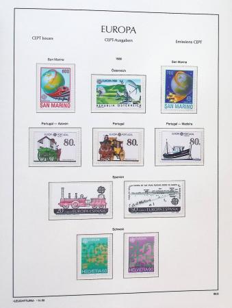 1956-2011, Collection d'Europa en 6 volumes Leuchtturm,