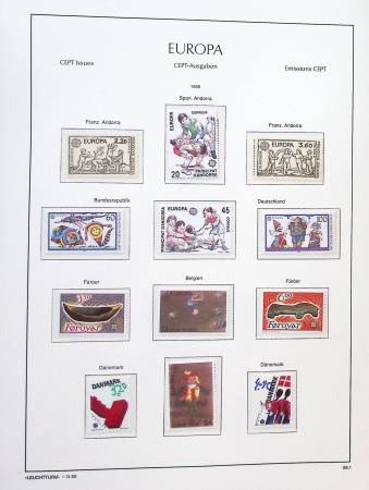 1956-2011, Collection d'Europa en 6 volumes Leuchtturm,