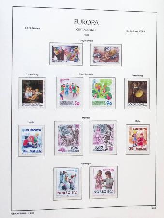 1956-2011, Collection d'Europa en 6 volumes Leuchtturm,