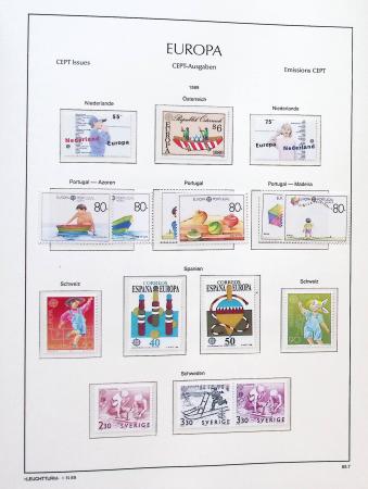 1956-2011, Collection d'Europa en 6 volumes Leuchtturm,
