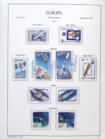 1956-2011, Collection d'Europa en 6 volumes Leuchtturm,