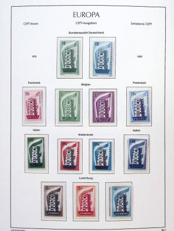 1956-2011, Collection d'Europa en 6 volumes Leuchtturm,
