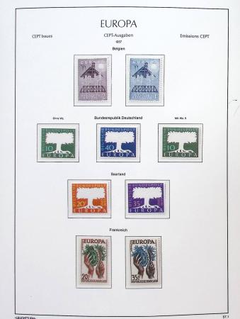 1956-2011, Collection d'Europa en 6 volumes Leuchtturm,