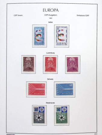 1956-2011, Collection d'Europa en 6 volumes Leuchtturm,