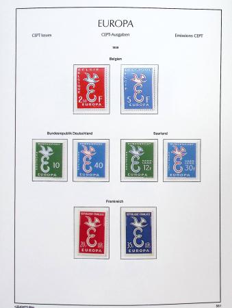 1956-2011, Collection d'Europa en 6 volumes Leuchtturm,