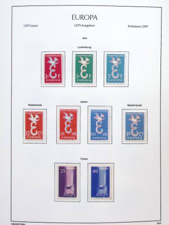 1956-2011, Collection d'Europa en 6 volumes Leuchtturm,