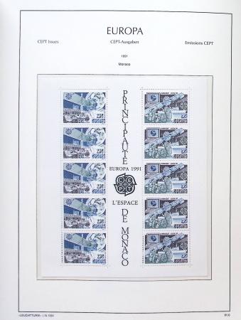 1956-2011, Collection d'Europa en 6 volumes Leuchtturm,