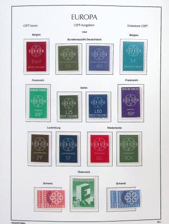 1956-2011, Collection d'Europa en 6 volumes Leuchtturm,