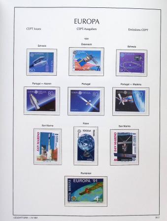 1956-2011, Collection d'Europa en 6 volumes Leuchtturm,