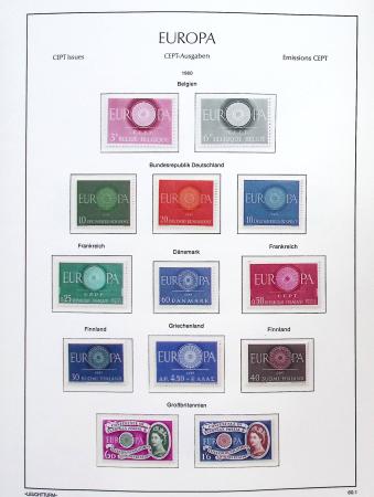 1956-2011, Collection d'Europa en 6 volumes Leuchtturm,