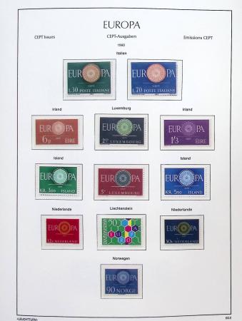 1956-2011, Collection d'Europa en 6 volumes Leuchtturm,