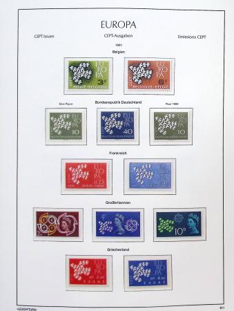 1956-2011, Collection d'Europa en 6 volumes Leuchtturm,