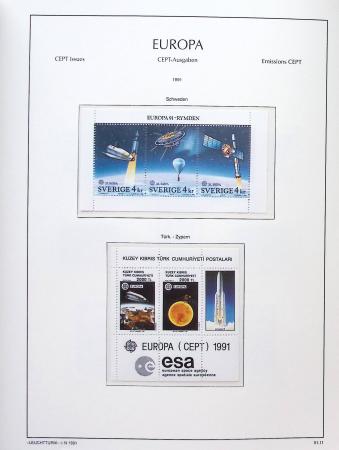 1956-2011, Collection d'Europa en 6 volumes Leuchtturm,