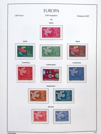 1956-2011, Collection d'Europa en 6 volumes Leuchtturm,