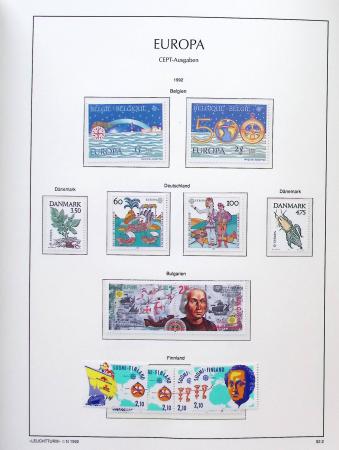 1956-2011, Collection d'Europa en 6 volumes Leuchtturm,