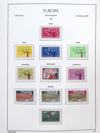 1956-2011, Collection d'Europa en 6 volumes Leuchtturm,