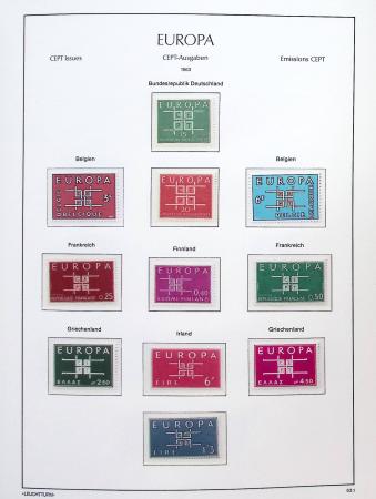 1956-2011, Collection d'Europa en 6 volumes Leuchtturm,