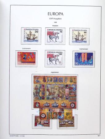 1956-2011, Collection d'Europa en 6 volumes Leuchtturm,