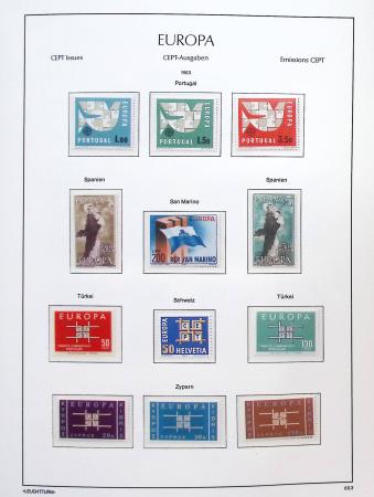 1956-2011, Collection d'Europa en 6 volumes Leuchtturm,