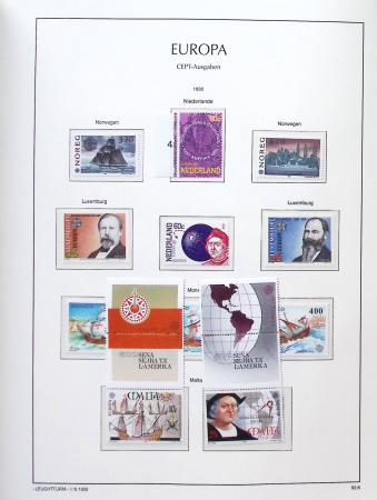 1956-2011, Collection d'Europa en 6 volumes Leuchtturm,