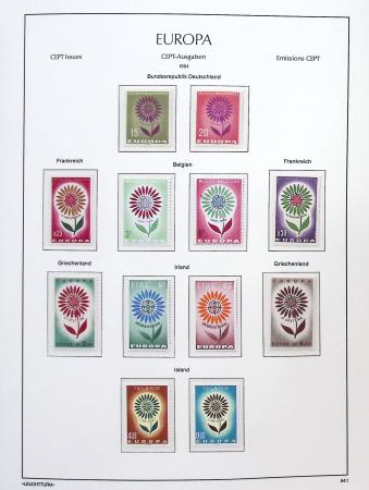 1956-2011, Collection d'Europa en 6 volumes Leuchtturm,