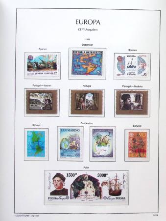 1956-2011, Collection d'Europa en 6 volumes Leuchtturm,