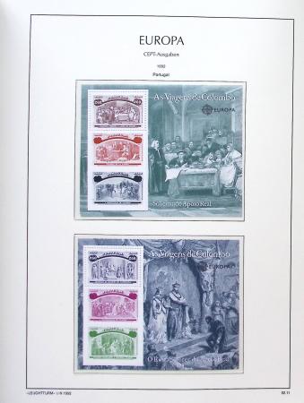1956-2011, Collection d'Europa en 6 volumes Leuchtturm,