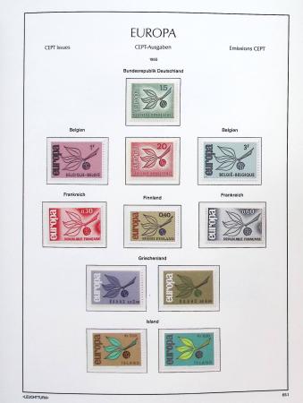 1956-2011, Collection d'Europa en 6 volumes Leuchtturm,