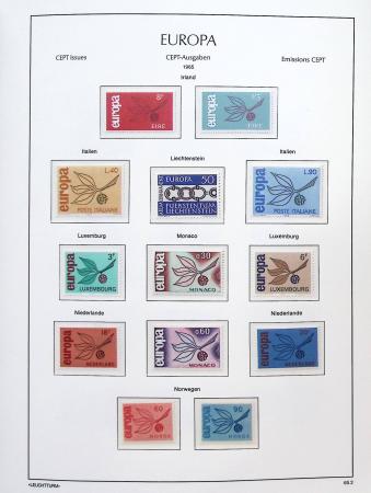 1956-2011, Collection d'Europa en 6 volumes Leuchtturm,
