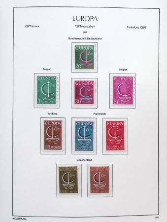 1956-2011, Collection d'Europa en 6 volumes Leuchtturm,