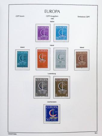 1956-2011, Collection d'Europa en 6 volumes Leuchtturm,