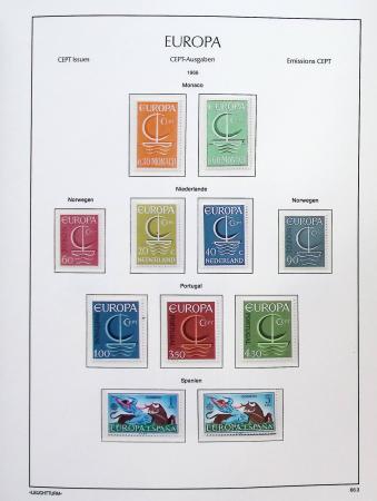 1956-2011, Collection d'Europa en 6 volumes Leuchtturm,