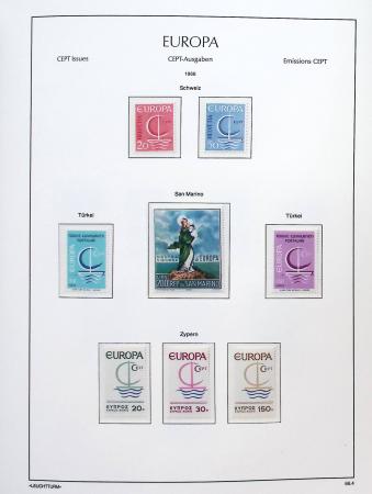 1956-2011, Collection d'Europa en 6 volumes Leuchtturm,