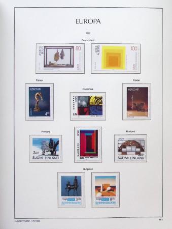 1956-2011, Collection d'Europa en 6 volumes Leuchtturm,