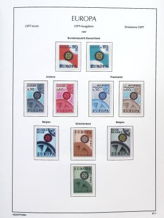 1956-2011, Collection d'Europa en 6 volumes Leuchtturm,