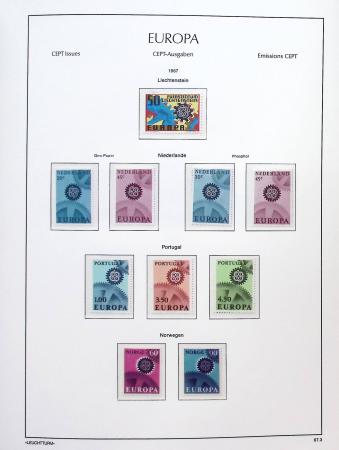 1956-2011, Collection d'Europa en 6 volumes Leuchtturm,
