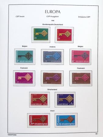 1956-2011, Collection d'Europa en 6 volumes Leuchtturm,