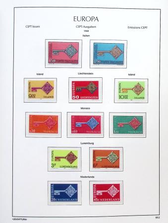 1956-2011, Collection d'Europa en 6 volumes Leuchtturm,