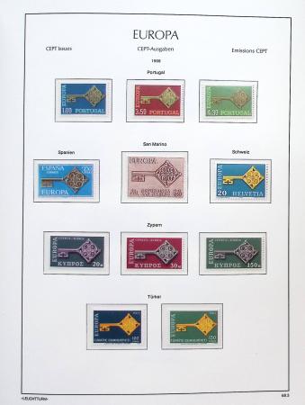 1956-2011, Collection d'Europa en 6 volumes Leuchtturm,