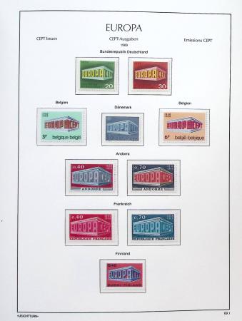 1956-2011, Collection d'Europa en 6 volumes Leuchtturm,