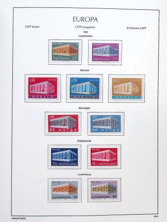 1956-2011, Collection d'Europa en 6 volumes Leuchtturm,