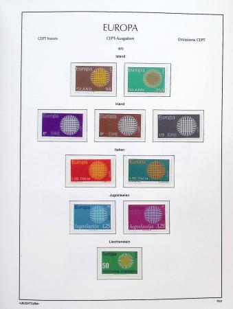 1956-2011, Collection d'Europa en 6 volumes Leuchtturm,
