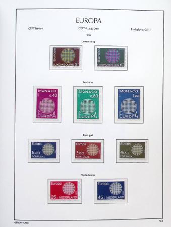 1956-2011, Collection d'Europa en 6 volumes Leuchtturm,