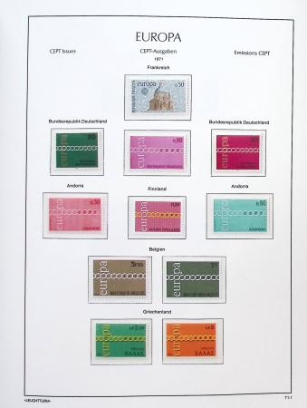 1956-2011, Collection d'Europa en 6 volumes Leuchtturm,