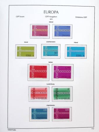 1956-2011, Collection d'Europa en 6 volumes Leuchtturm,