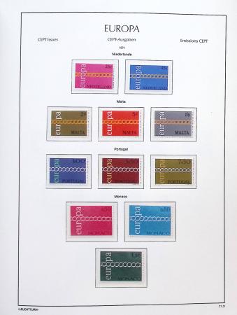 1956-2011, Collection d'Europa en 6 volumes Leuchtturm,
