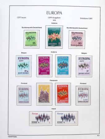 1956-2011, Collection d'Europa en 6 volumes Leuchtturm,