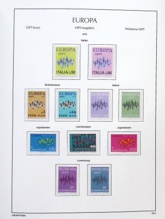 1956-2011, Collection d'Europa en 6 volumes Leuchtturm,