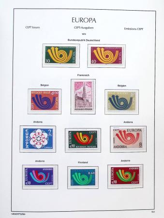 1956-2011, Collection d'Europa en 6 volumes Leuchtturm,
